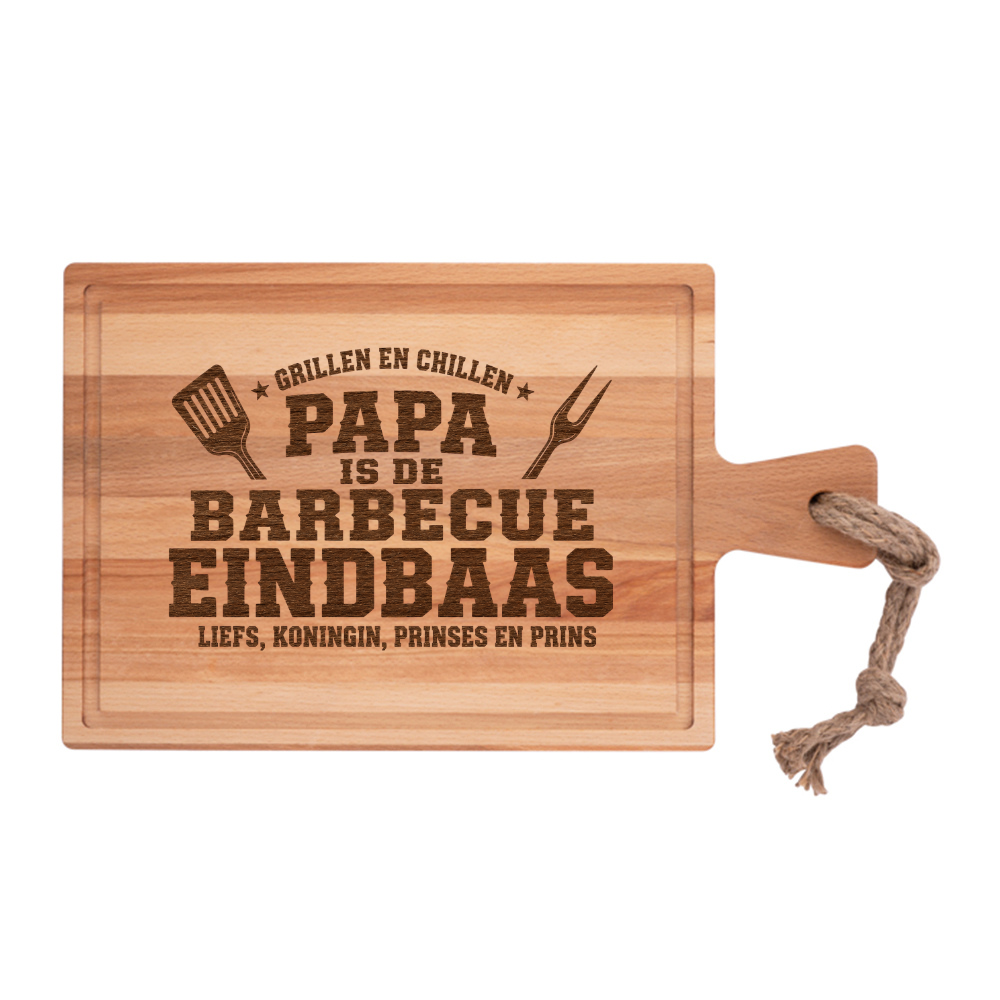 BBQ eindbaas Borrelplank Rechthoek 40x20cm