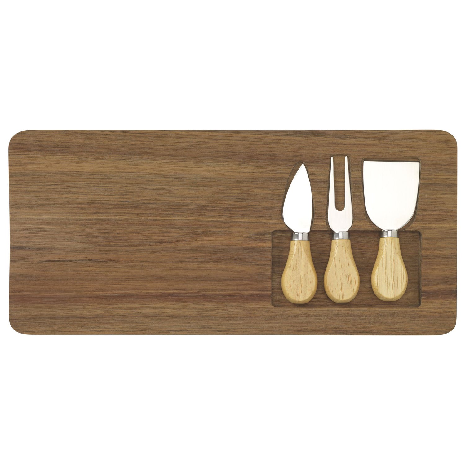 Kaasplank met mesjes - 37,5 x 17,5 cm image 1