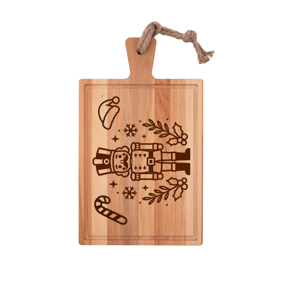 Kerst notenkraker Borrelplank Rechthoek 40x20cm