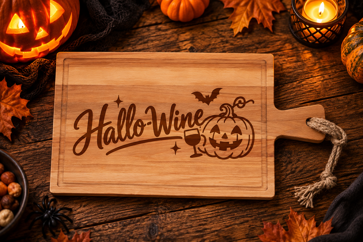Halloween Hallo-wine Borrelplank Rechthoek 40x20cm