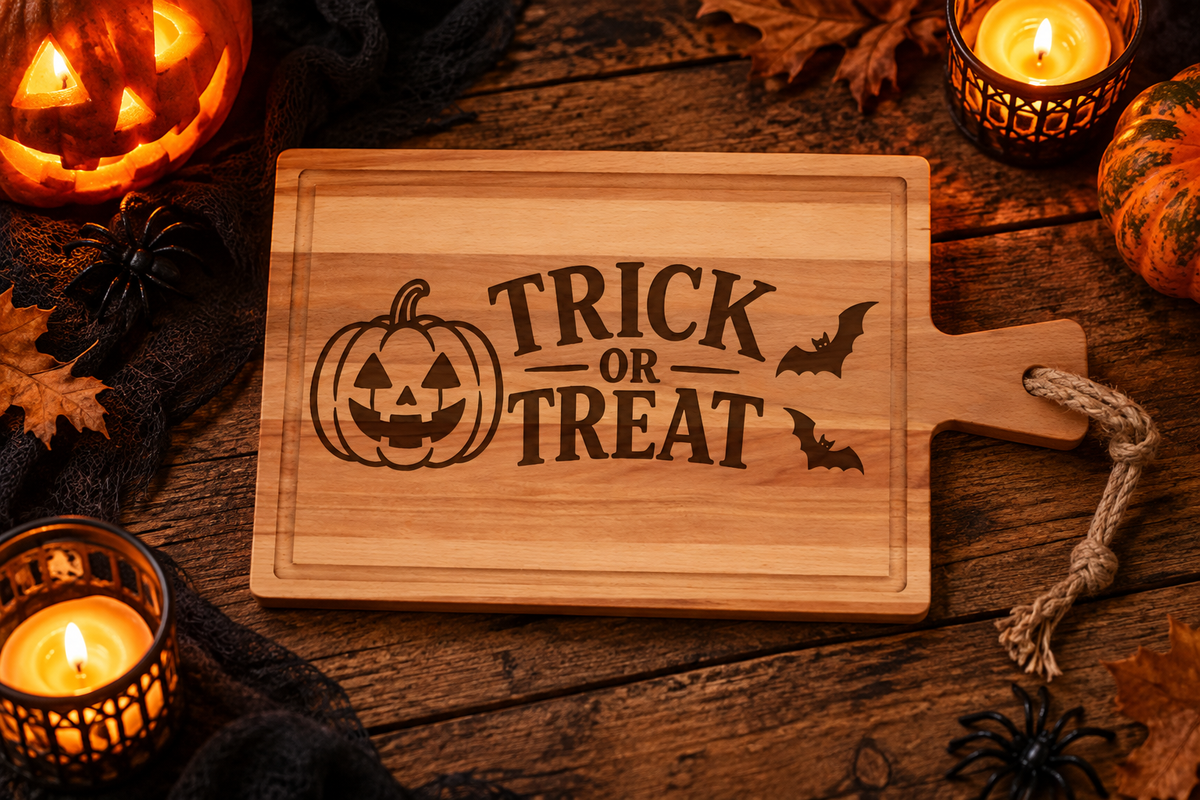 Halloween Trick or Treat Borrelplank Rechthoek 40x20cm